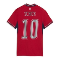 Camiseta República Checa Patrik Schick #10 Primera Equipación Replica Mundial 2026 para mujer mangas cortas
